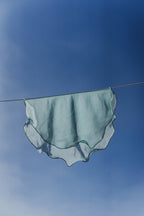 Voile mousseline bleu lagon