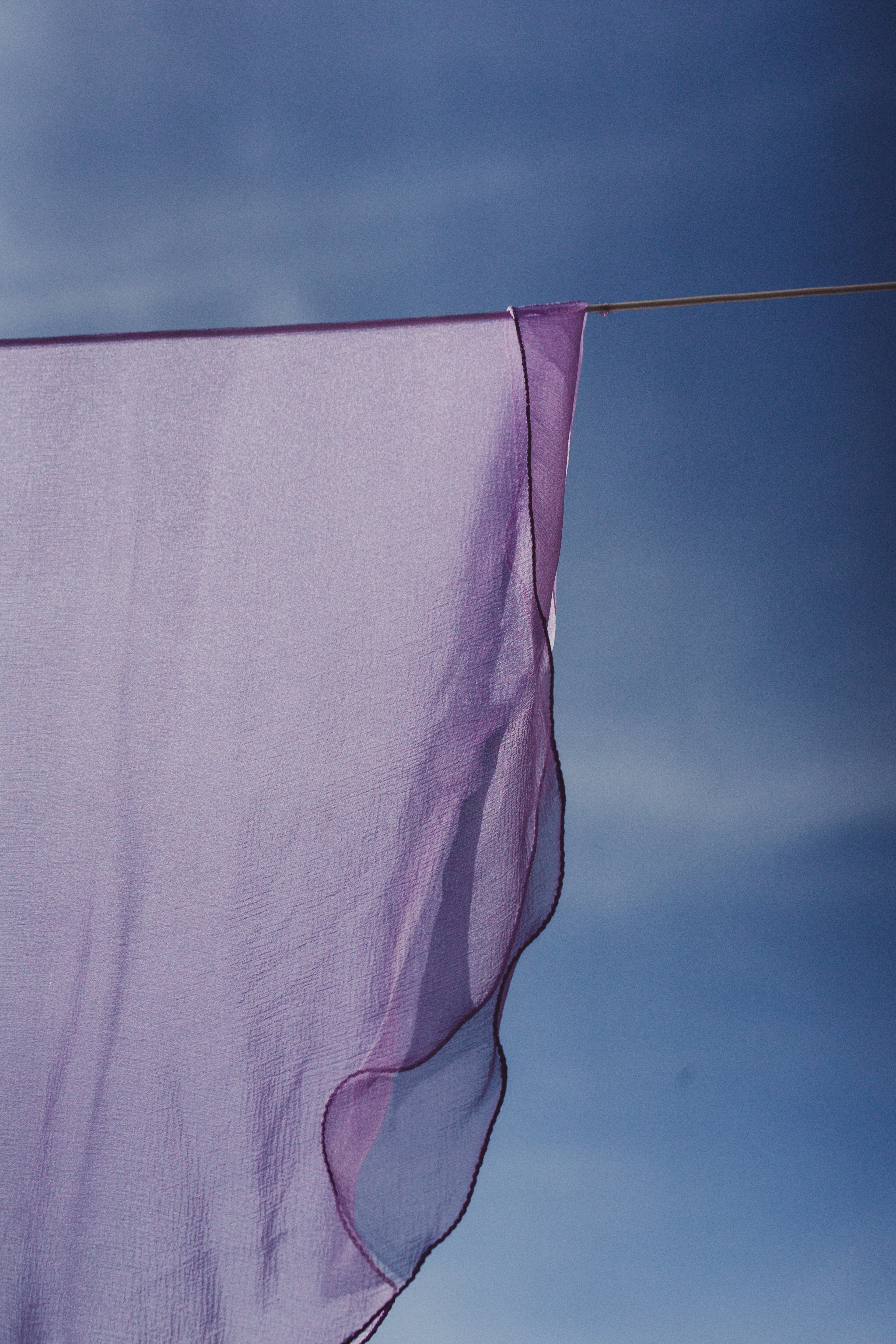 Voile mousseline lilas
